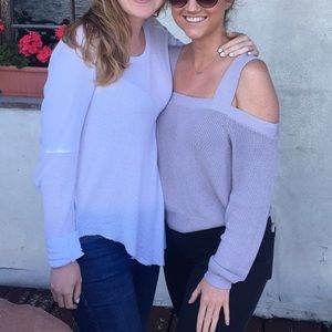 Summer sweater: Aritzia cold shoulder sweater